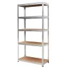 AWTOOLS AW scaffale 5 ripiani 200x90x40 portata 250kg / 5,0mm - montaggio rapido push-in