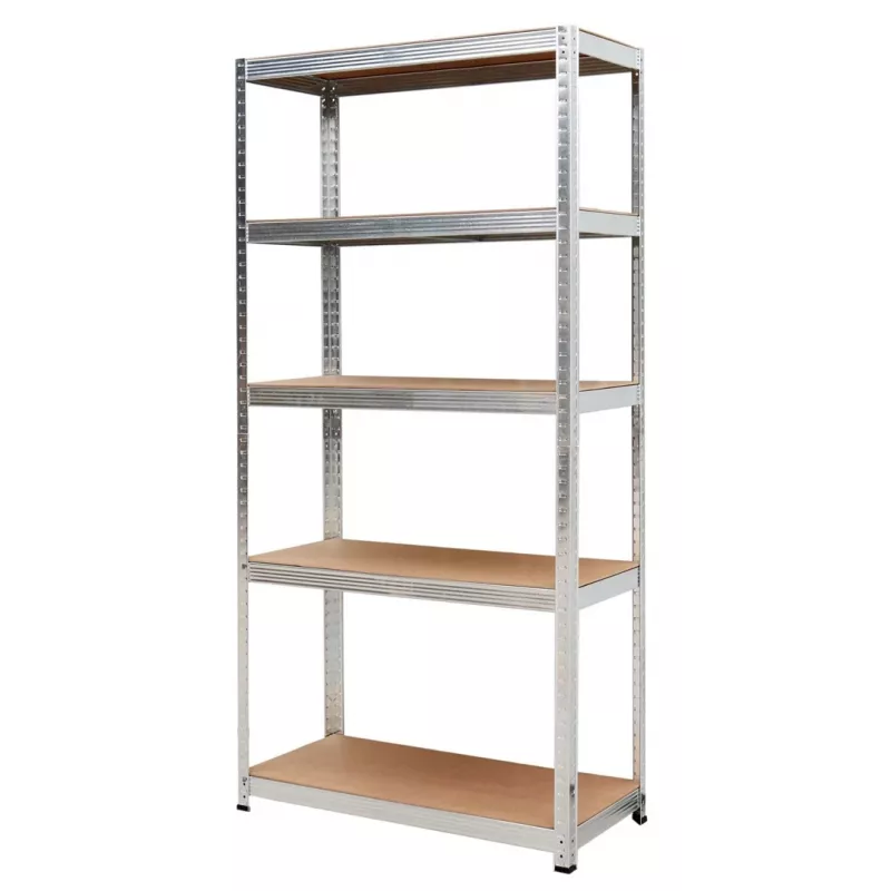 AWTOOLS AW scaffale 5 ripiani 200x90x40 portata 250kg / 5,0mm - montaggio rapido push-in