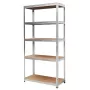 AWTOOLS AW scaffale 5 ripiani 200x90x40 portata 250kg / 5,0mm - montaggio rapido push-in