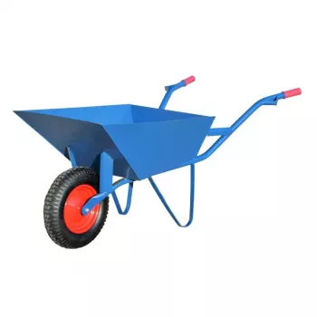 AWTOOLS AW00032 carriola - portata 200 kg, 100 L, vasca in acciaio zincato, ruote pneumatiche