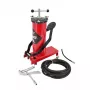 AWTOOLS AW15940 Pompa a pedale - Monocilindro, 10 BAR, manometro analogico, telaio in acciaio, Nero/Argento