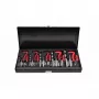 Set di 19 punte elicoidali HSS AWTOOLS AW16520 in valigetta metallica, 1-10 mm, DIN 338, per metallo, acciaio, plastica, legno