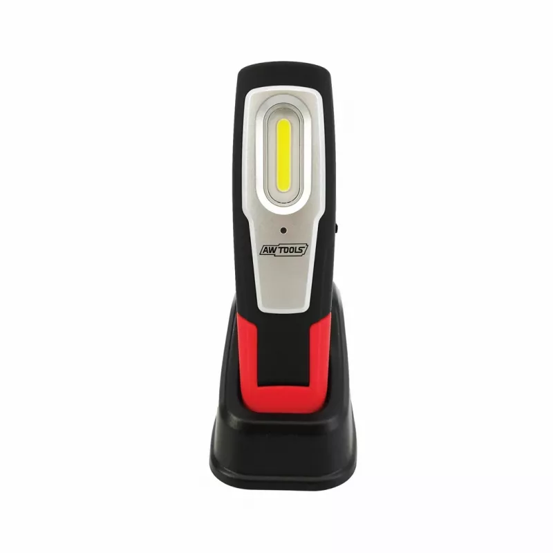 AWTOOLS AW17600 lampada da lavoro LED COB torcia con base magnetica e gancio orientabile