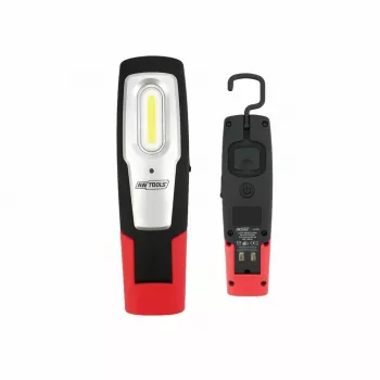 AWTOOLS AW17601 Lampada frontale COB LED - 120 lumen, 3 modalità, protezione IPX4 dagli schizzi, fascia regolabile, a batteria