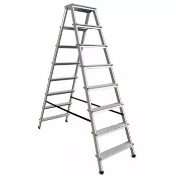 AWTOOLS AW23031 scala telescopica multiuso 12 gradini 150 kg alluminio