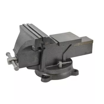Morsa con base girevole AWTOOLS AW24207 100mm ghisa con incudine