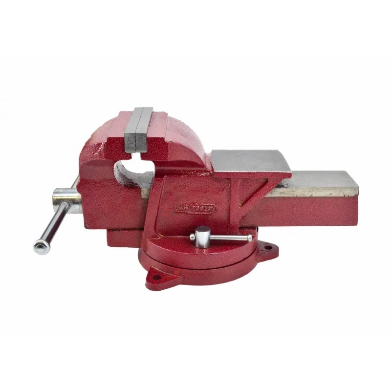 AWTOOLS AW24226 Morsa Girevole 125mm con Incudine e Ganasce Temprate Intercambiabili