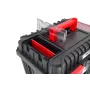 AWTOOLS AW30533BL organizer portautensili a 12 scomparti con coperchio trasparente, nero
