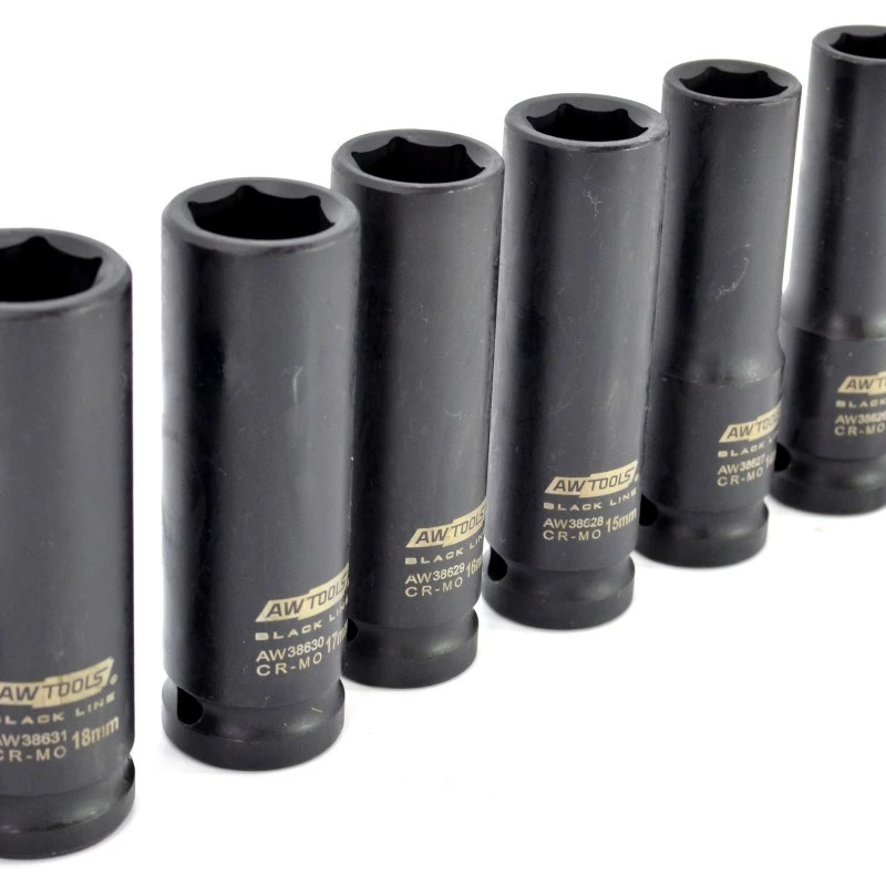 AWTOOLS AW38690BL Set di chiavi a bussola in cromo-vanadio da 172 pezzi con attacchi da 1/4