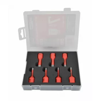 AWTOOLS AW47307 set da 7 punte elicoidali HSS DIN 338 – 2-10 mm per metallo, legno e plastica