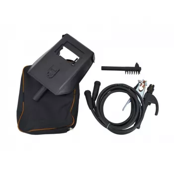 AWTOOLS AW50507BL Casco da saldatura auto-oscurante con cella solare e batteria al litio, gradazione 9-13, campo visivo 92x42mm
