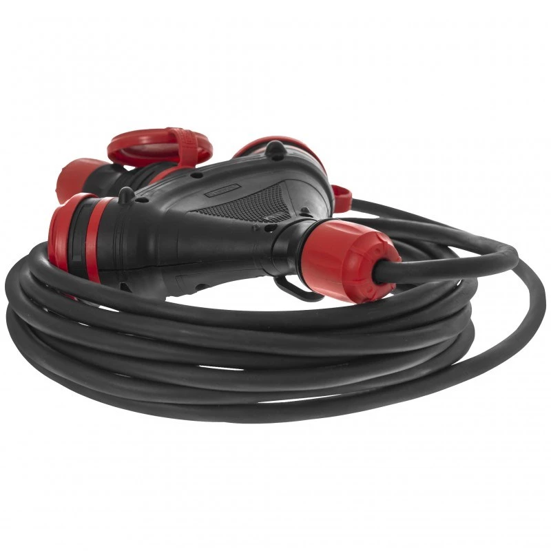 AWTOOLS AW70233 avvolgicavo prolunga 25m 4 prese con protezione contro il surriscaldamento