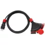 AWTOOLS AW70233 avvolgicavo prolunga 25m 4 prese con protezione contro il surriscaldamento