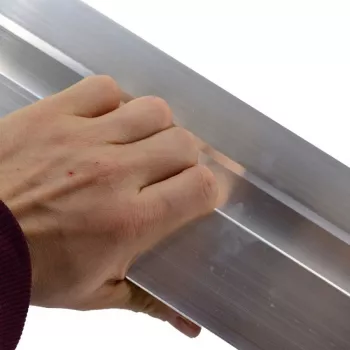 AWTOOLS AWBL25165 Frattazzo per calcestruzzo 250 x 165 mm lama in alluminio con impugnatura soft