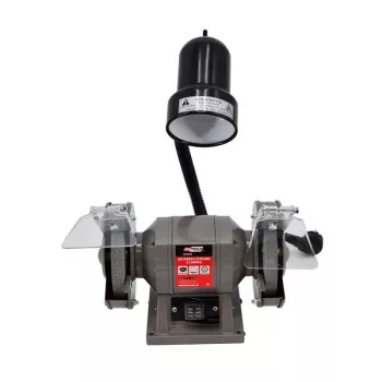 AWTOOLS levigatrice da banco 150mm / 300W con lampada