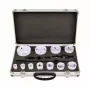 Set di seghe a tazza bimetal AWTOOLS 19-76 mm 15 pezzi BLACK LINE valigetta in metallo