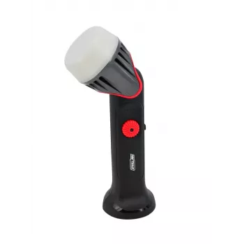 AWTOOLS BLACK LINE ROTTO Lampada da officina SMD LED 1000 lm, ricaricabile, USB-C, base magnetica, gancio orientabile, IP54