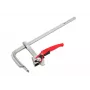 AWTOOLS morsetto a F con cricchetto 120x600 mm (22x10.6) morsetto professionale per lavorazione del legno