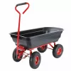 AWTOOLS Carriola da giardino ribaltabile 4 ruote 75L