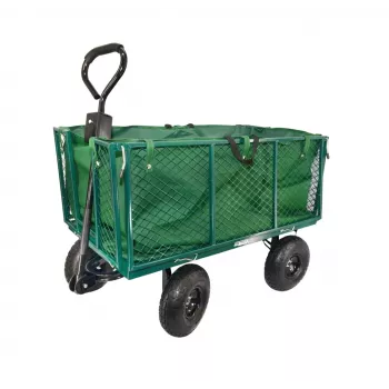 AWTOOLS Carrello da trasporto da giardino alto con copertura 300 kg