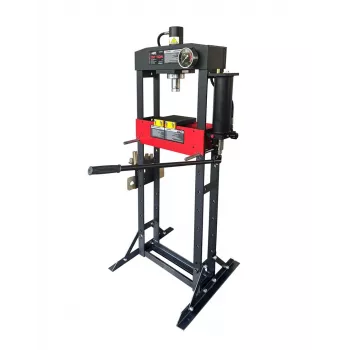 AWTOOLS pressa idraulica con manometro 20T PRO Black Line