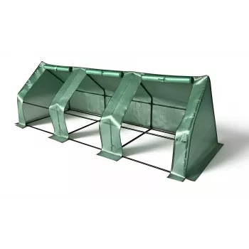 AWTOOLS mini serra tunnel in film plastico 295x95x95cm struttura in acciaio zincato con telo in PE resistente ai raggi UV