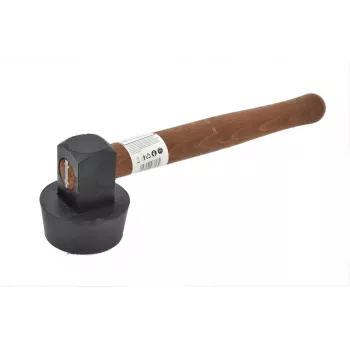 AWTOOLS mazza per pavimentazione 1,5 kg gomma vulcanizzata con manico in fibra di vetro