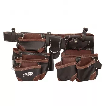 AWTOOLS cintura portautensili professionale per installatori 14 tasche Black Line