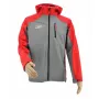 Giacca softshell felpa AWTOOLS T4 rosso-grigio L