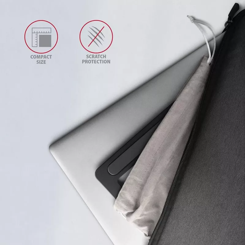 AXAGON STND-L supporto per notebook 10-16 pollici alluminio pieghevole regolabile in altezza argento