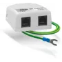 AXON NET PROTECTOR Protezione da sovratensione per Gigabit Ethernet, RJ45, protezione a 8 fili, montaggio a parete, case in metallo