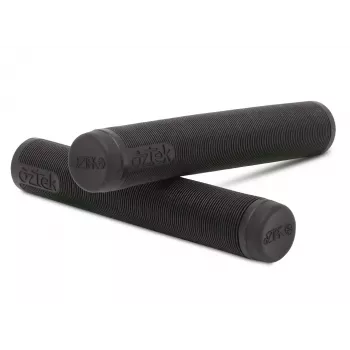 Aztek Lite Grips Ruby - manopole TPR per monopattino con tappi manubrio (coppia)