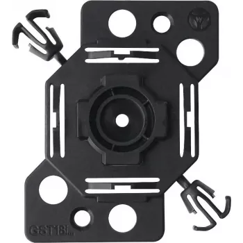 Bachmann 375.542 Piastra di montaggio singola 50x50 mm, nero