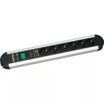 Bachmann PRIMO ciabatta 8 prese con interruttore, 1,75 m, nero 331.007