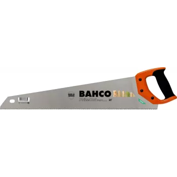 Bahco sega a mano Hardpoint 16 pollici con dentatura XT, 7/8 TPI, impugnatura ergonomica in bi-materiale, rivestimento antiruggine, per legno, truciolare e compensato (08NP16U78HP)