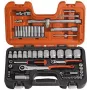 BAHCO S560 set di 56 pezzi con chiavi a bussola e inserti a cricchetto con attacco da 1/4