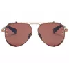 BALMAIN BPS-125E-62 occhiali da sole uomo Pilot gunmetal grigio 62mm