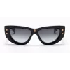 Balmain BPS-151A-55 Occhiali da sole donna nero acetato lenti in policarbonato grigio 55 mm