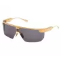 BALMAIN occhiali da sole unisex BPS-147A-142 montatura in acetato nero squadrata lenti in nylon grigie 43/27/147 mm