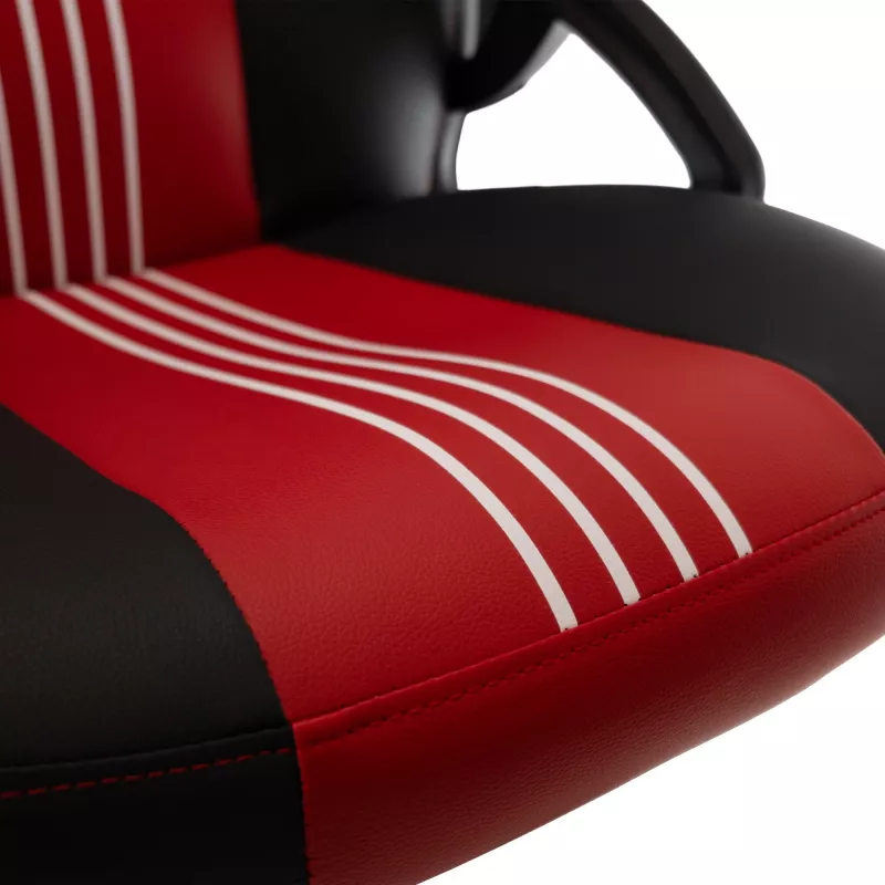 Baracuda ABALONE-B/R sedia gaming nero/rosso – pelle PU ergonomica, braccioli 2D, gas lift classe 4