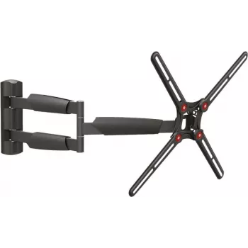 BARKAN BM343XL Supporto TV da parete completamente orientabile per TV 13-65 pollici, 4 snodi, braccio estensibile, nero