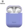 Baseus Apple Silica Series Custodia protettiva in silicone ultra sottile per AirPods 1 / 2 viola