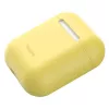 Baseus Apple Silica Series Custodia protettiva in silicone ultra-sottile per AirPods 1/2 giallo