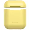 Baseus Apple Silica Series Custodia protettiva in silicone ultra-sottile per AirPods 1/2 giallo