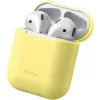 Baseus Apple Silica Series Custodia protettiva in silicone ultra-sottile per AirPods 1/2 giallo