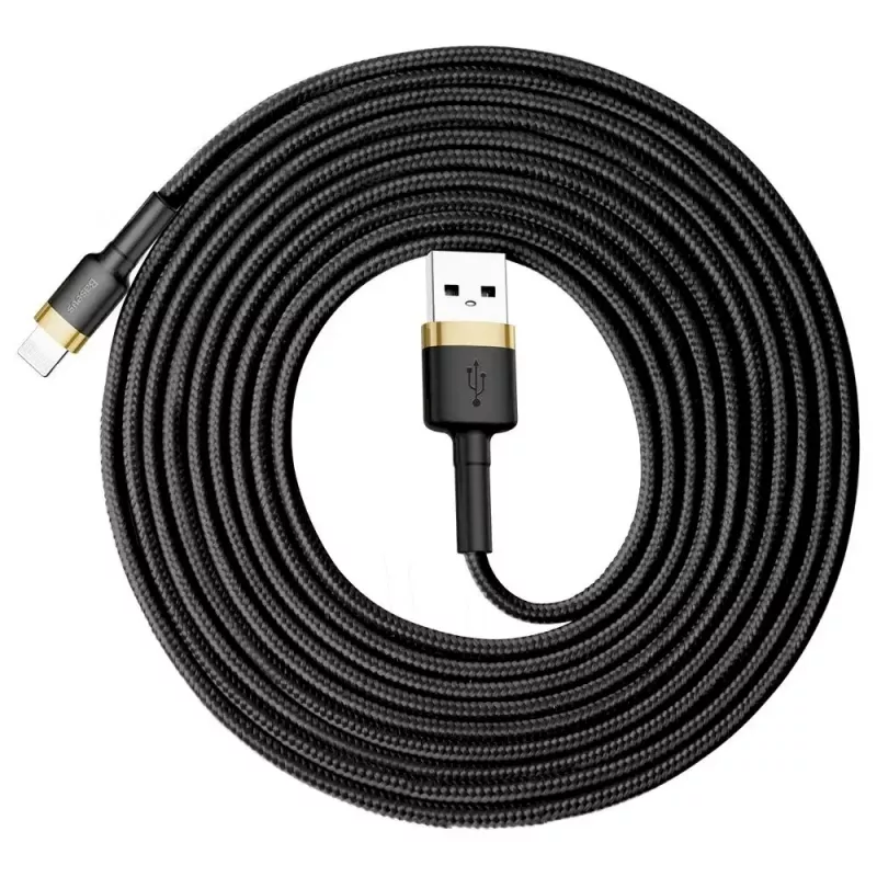 Baseus Cafule cavo Lightning 2A 3m oro/nero (CALKLF-RV1)