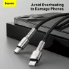 Baseus Cafule Series cavo in metallo USB-C a Lightning PD 20W 1m nero
