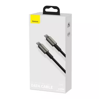 Baseus Tungsten Gold cavo da USB-C a USB-C, 100W, 1 m, nero