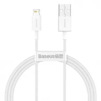 Baseus Superior Series Cavo da USB-A a Lightning, 2,4 A, 2 m, bianco (CALYS-C02)