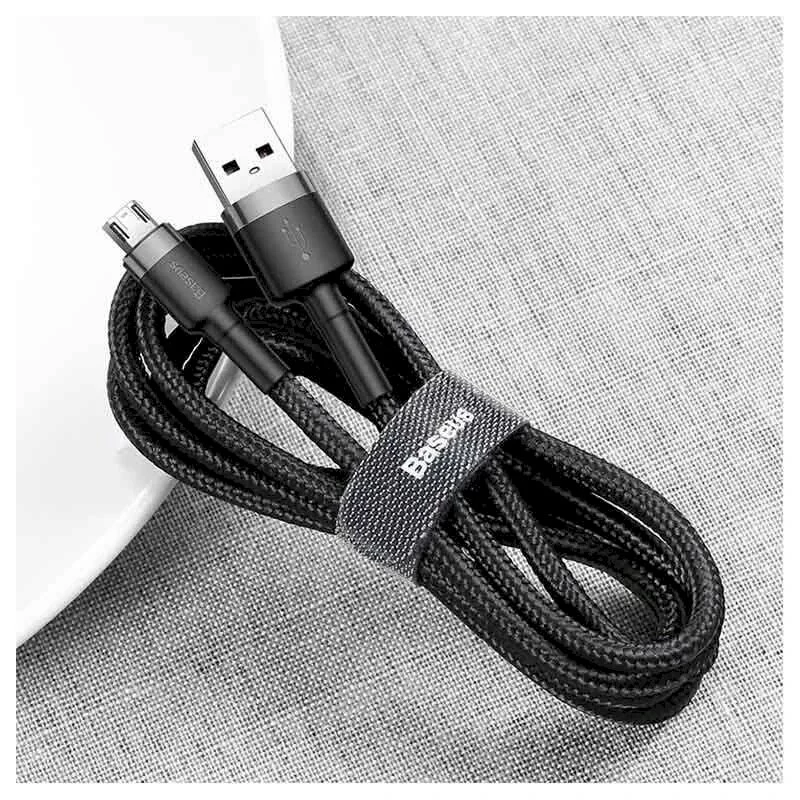 Baseus Cavo Cafule USB 2.0 da Type-A a Micro B Maschio-Maschio 2m (Nero)
